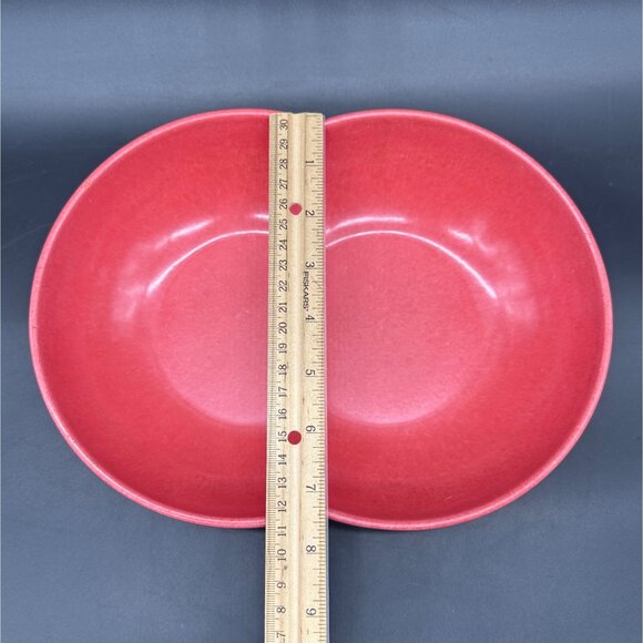 Vintage Butt Bowl Serving Dish Pink Mid Century Brachell USA Melmac Melamine 60s - Picture 11 of 13